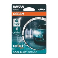 Set 2 Becuri 12V W5W Cool Blue Intense Nextgen Blister Osram