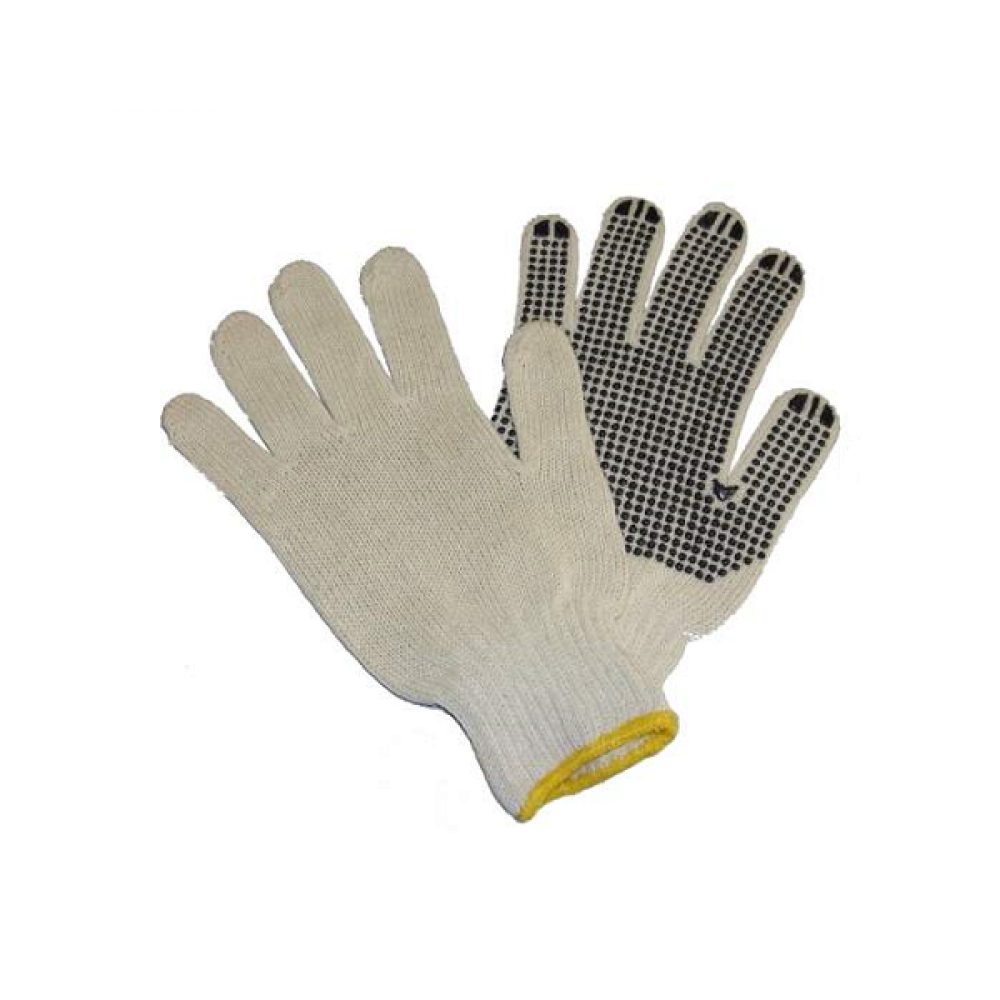 Set 2 Manusi De Lucru Fir De Bumbac Cu Palma Intarita In Puncte Jbm - 00405 - JBM