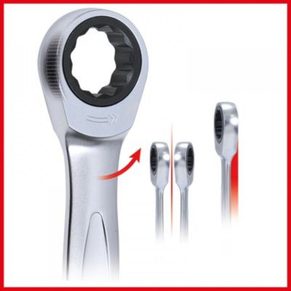 Set Chei Inelare Gearplus Cu Clichet. 5 Piese 8-19Mm - 90811 - KS TOOLS