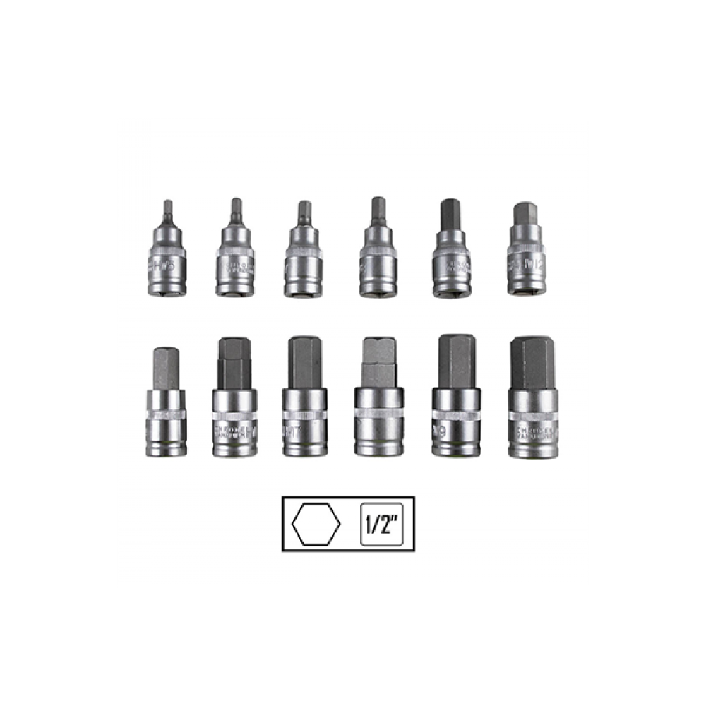 Set De 12 Piese 1/2` Imbusuri Hex. Jbm - 44542 - JBM
