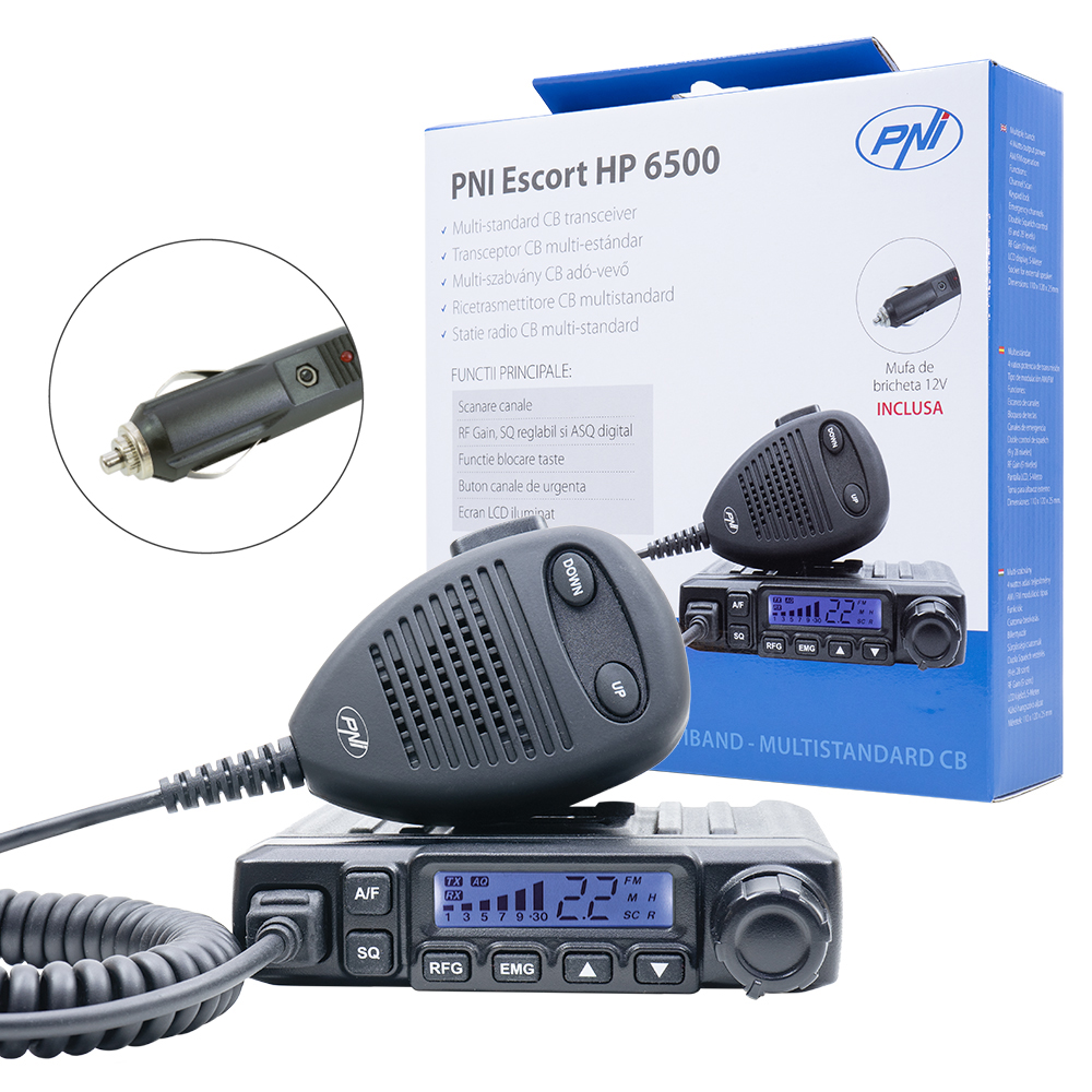Statie Radio Cb Pni Escort Hp 6500 (Include Taxa De Timbru Verde) - 24610 - PNI