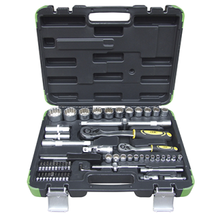 Trusa Chei Tubulare Spline De 1/2` Si 1/4` Cu 61 Piese Jbm