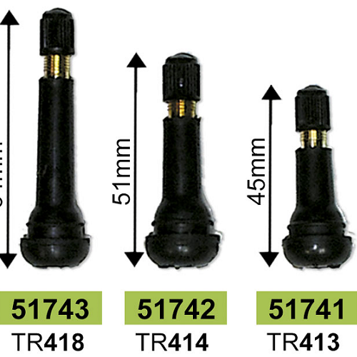 Valve Pentru Anvelope Tr413 45 Mm Set 100 Buc Jbm - 91255 - JBM