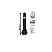 Valve Pentru Anvelope Tr418 64 Mm Set 100 Buc Jbm