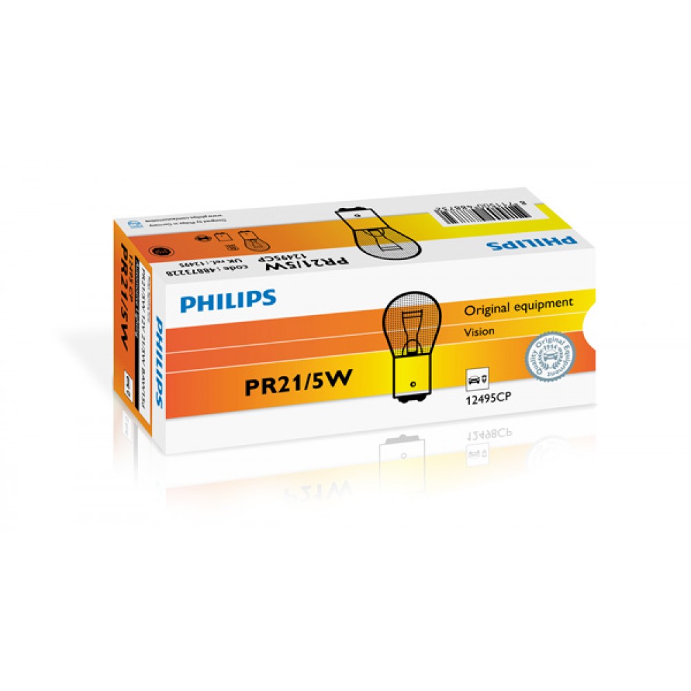 Bec Rosu Frana Pr21/5W 12V Set 10 Buc -  - PHILIPS