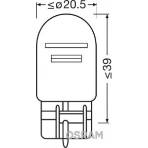 Set 2 Becuri 12V W21/5W Original Blister Osram