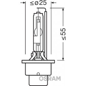 Bec Xenon 85V D2R 4100 K Xenarc Original Osram