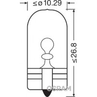 Set 2 Becuri 12V W5W Original Blister Osram