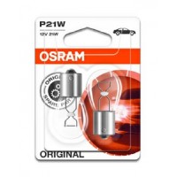 Set 2 Becuri 12V P21W Original Blister Osram