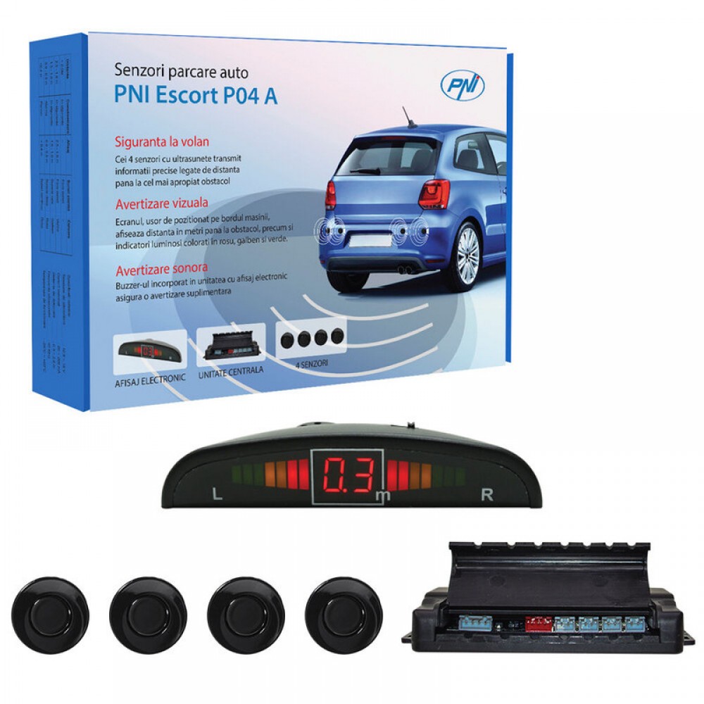 Senzori Parcare Auto Pni Escort P04 A Cu 4 Receptori -  - PNI